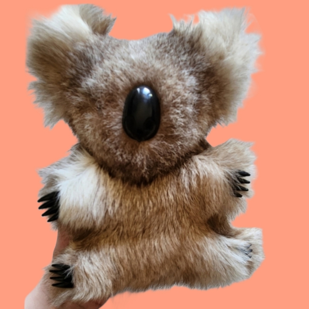 Australian‎ Real Fur Koala Rare Vintage Decor/toy Euc